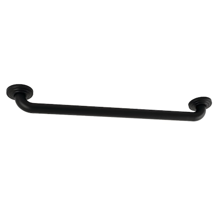 Kingston Brass Traditional DR314240 Restoration 24" X 1-1/4" OD Grab Bar, Matte Black, 27.06 L, Brass, Matte Black DR314240